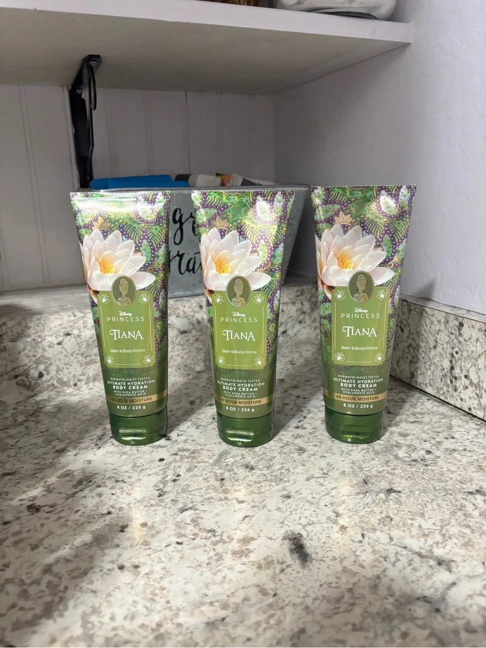 3 NWT Disney Princess Tiana Bath and Body Works Limited Edition Body Cream